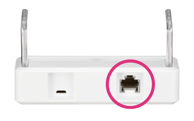 WiMAX WX03専用クレードル背面