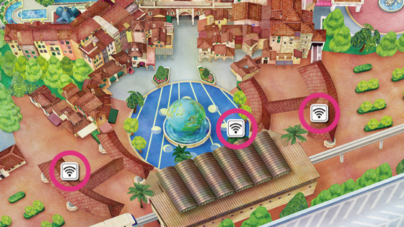 ディズニーシーのエントランスフリーWi-Fi