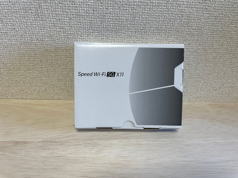 Speed Wi-Fi 5G X11の外箱