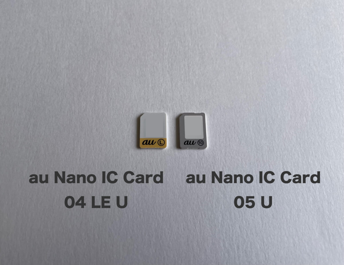 WiMAX+5G用のSIMカード