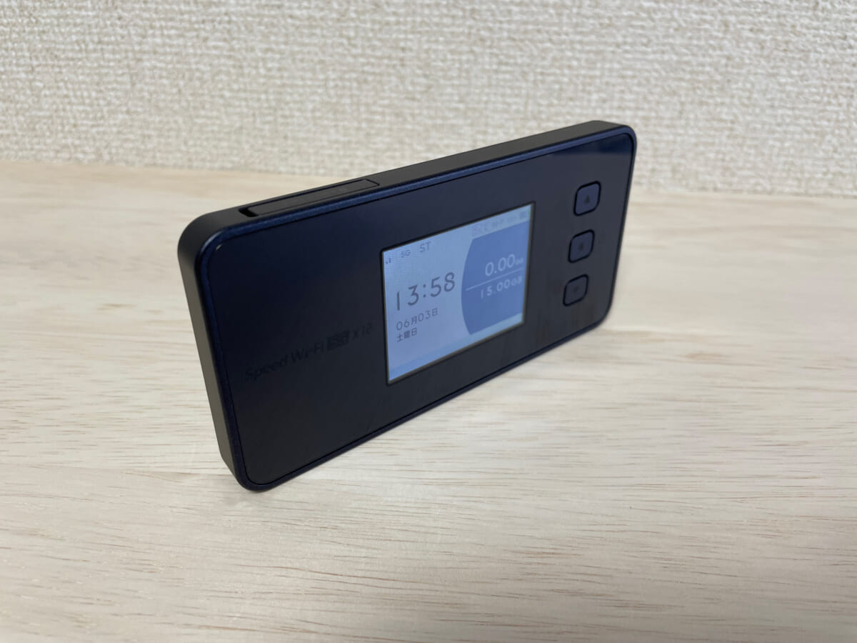 Speed Wi-Fi 5G X12本体