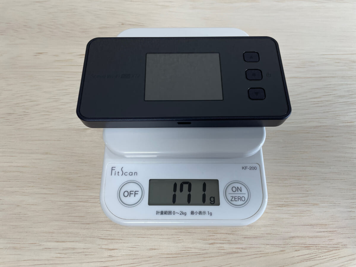 Speed Wi-Fi 5G X12本体