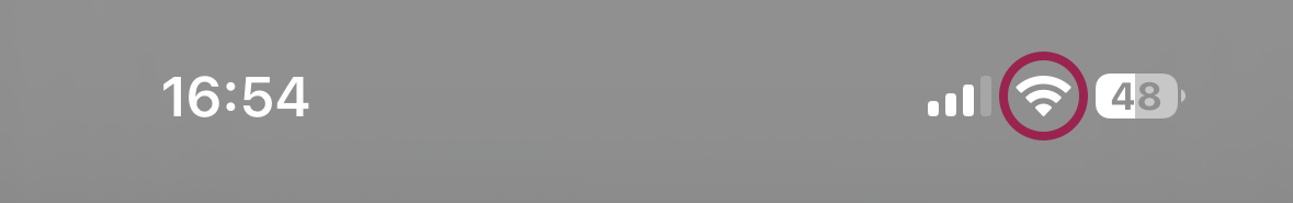 iPhoneのアンテナピクト