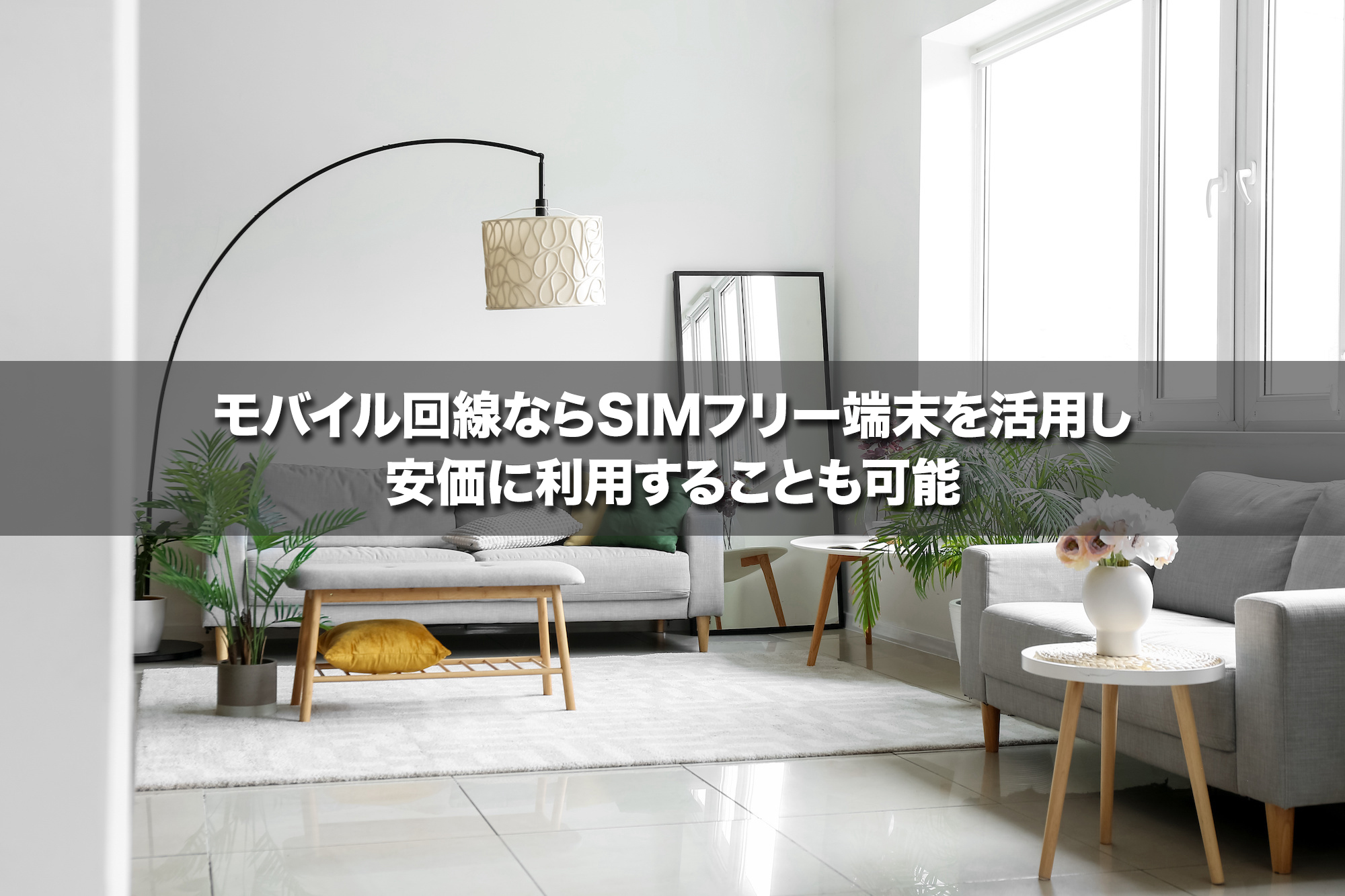 モバイル回線ならSIMフリー端末を活用し安価に利用することも可能