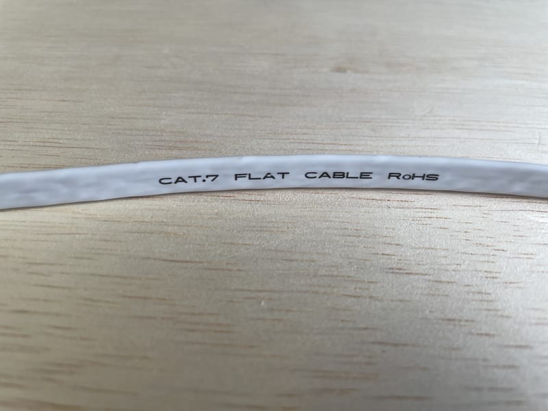 CAT7のUTPフラットケーブル